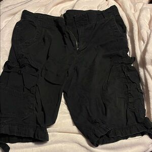 Faded Glory Men's Black Cargo Shorts